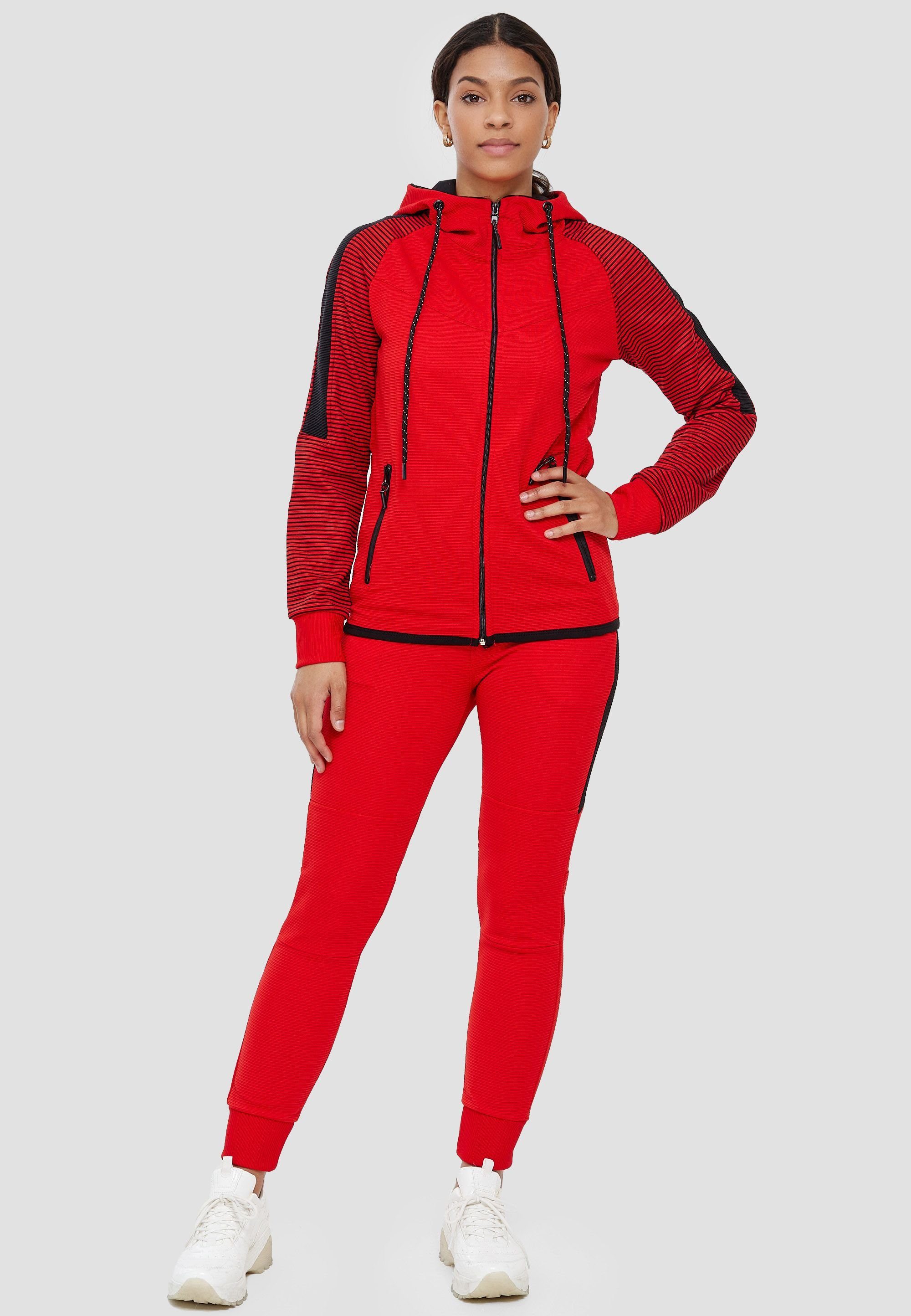 John Kayna Jogginganzug Damen Jogginganzug Trainingsanzug Frauen Sportanzug Streetwear Hoodie (2-tlg), Unisex