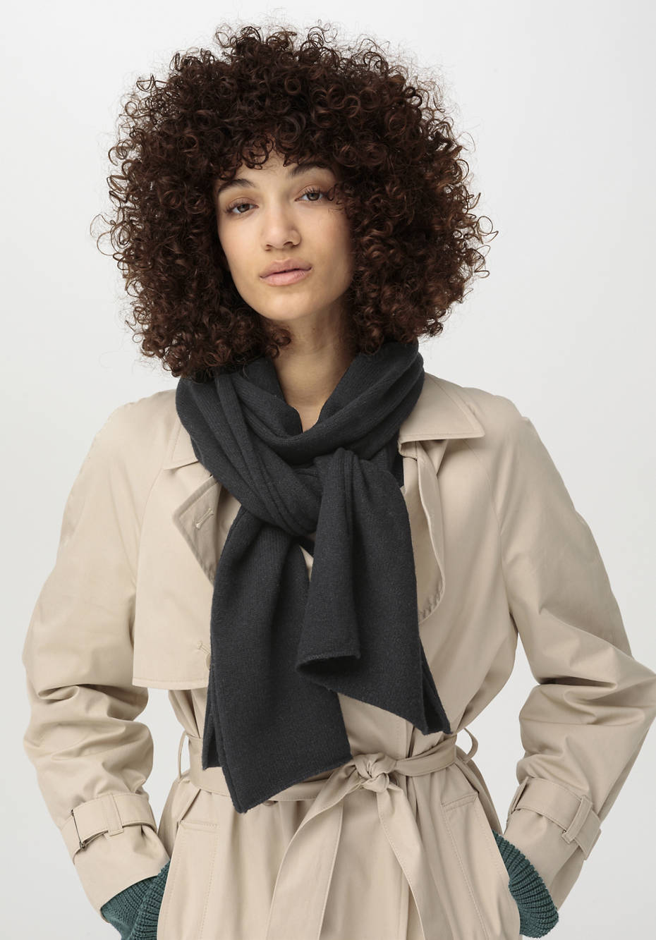 Strickschal aus Bio-Merinowolle mit Kaschmir