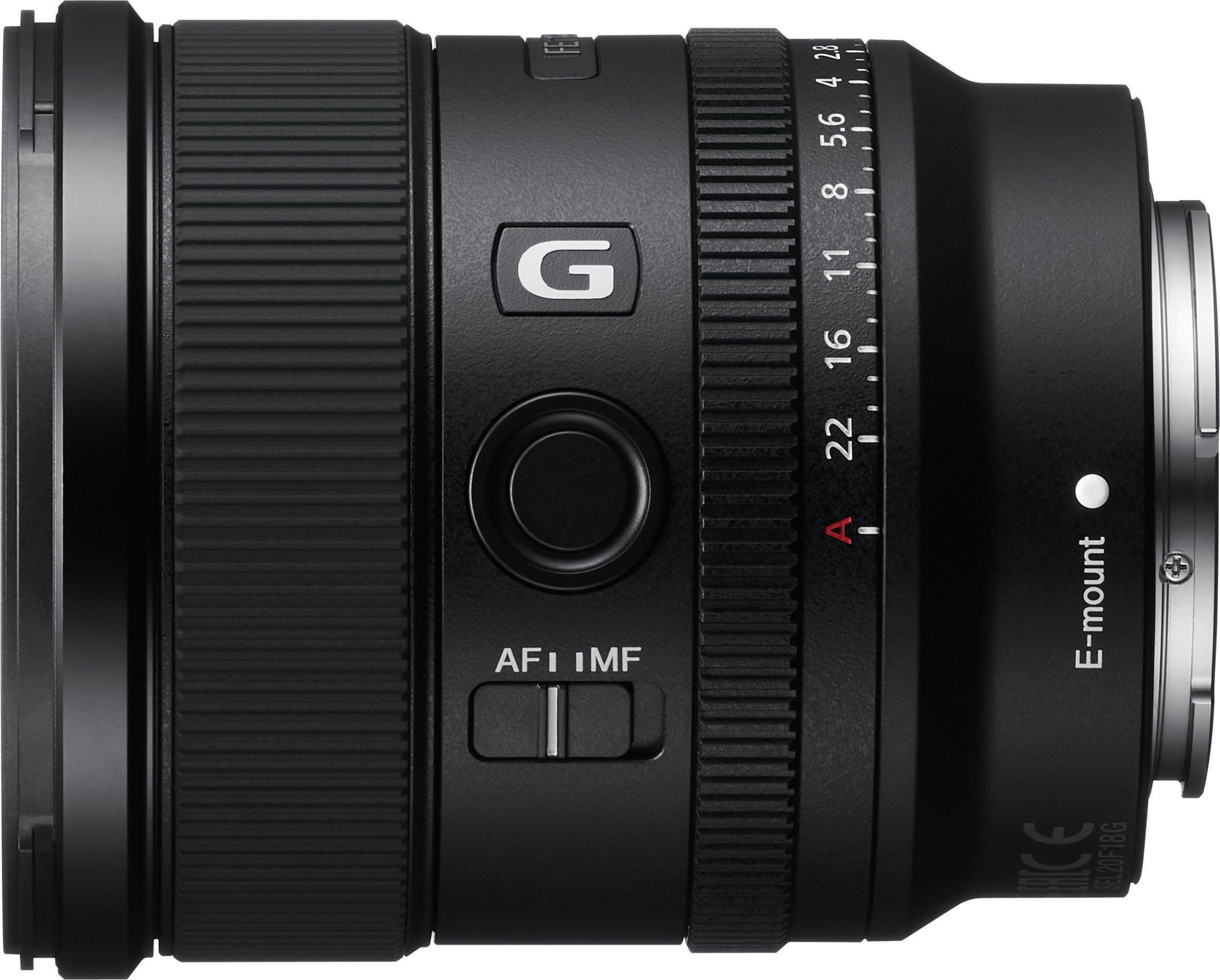 Sony SEL20F18G Weitwinkelobjektiv, (Vollformat E Mount (FE 20mm F1.8, Ultraweitwinkel)