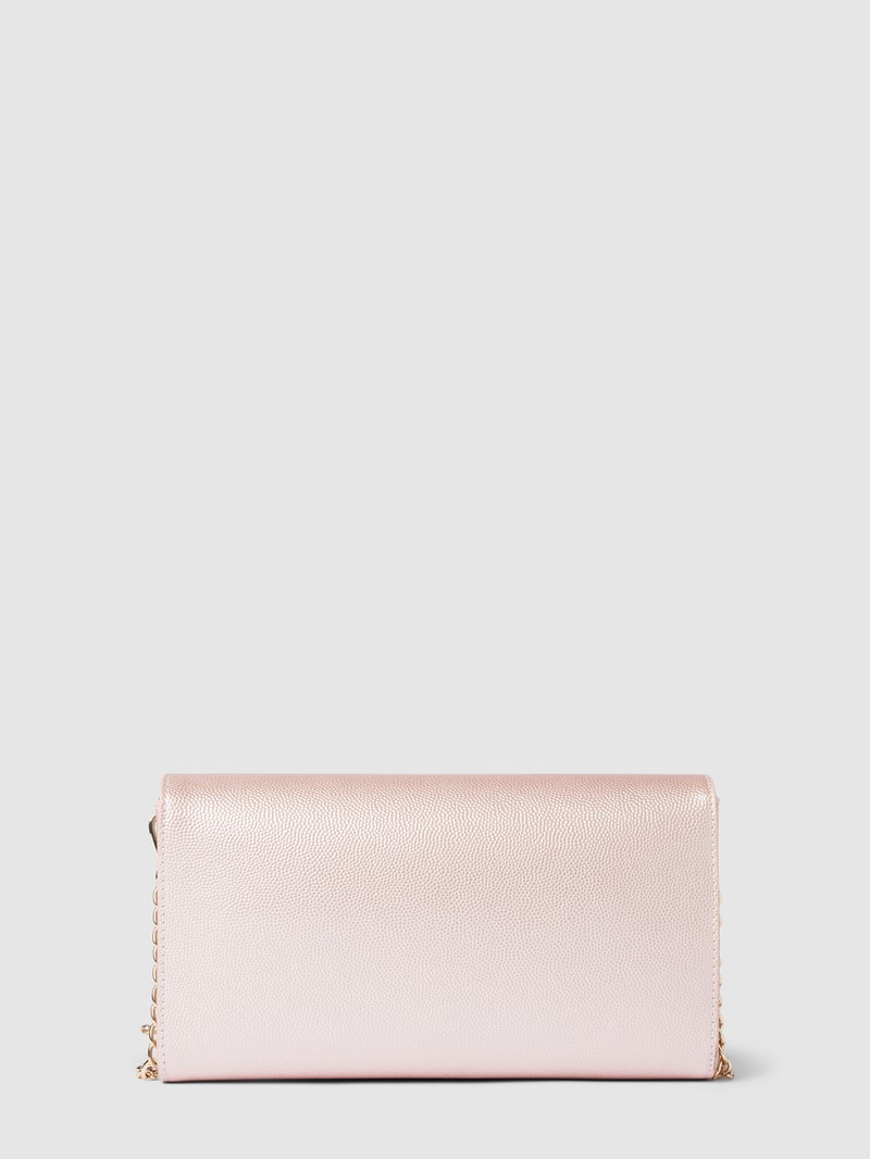 Handtasche mit Label-Applikation Modell 'DIVINA' in metallic rosa