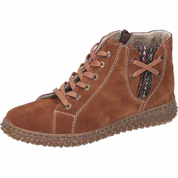 COMFORTABEL Schnür-Stiefeletten braun
