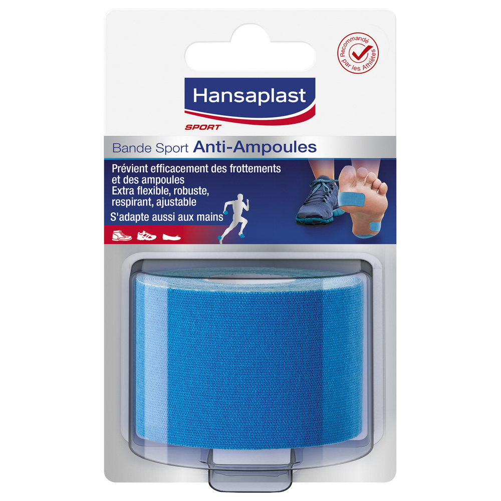 hansaplast Bande Sport Anti-Ampoules Bandage, pansement, sparadrap