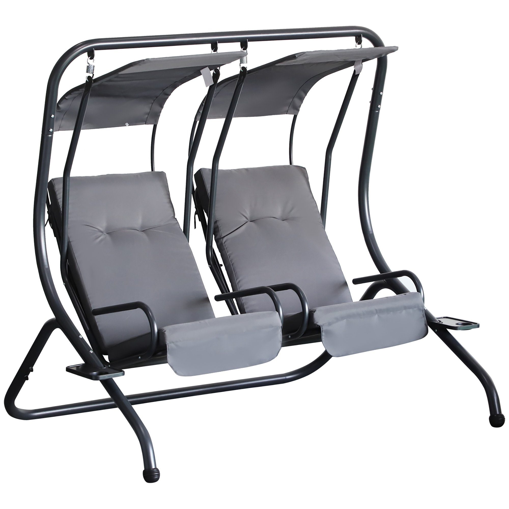 Outsunny Hollywoodschaukel Hollywoodschaukel, 2-Sitzer, Set, 1 tlg., 1 x Hollywoodschaukel, BxTxH: 170x136x170 cm