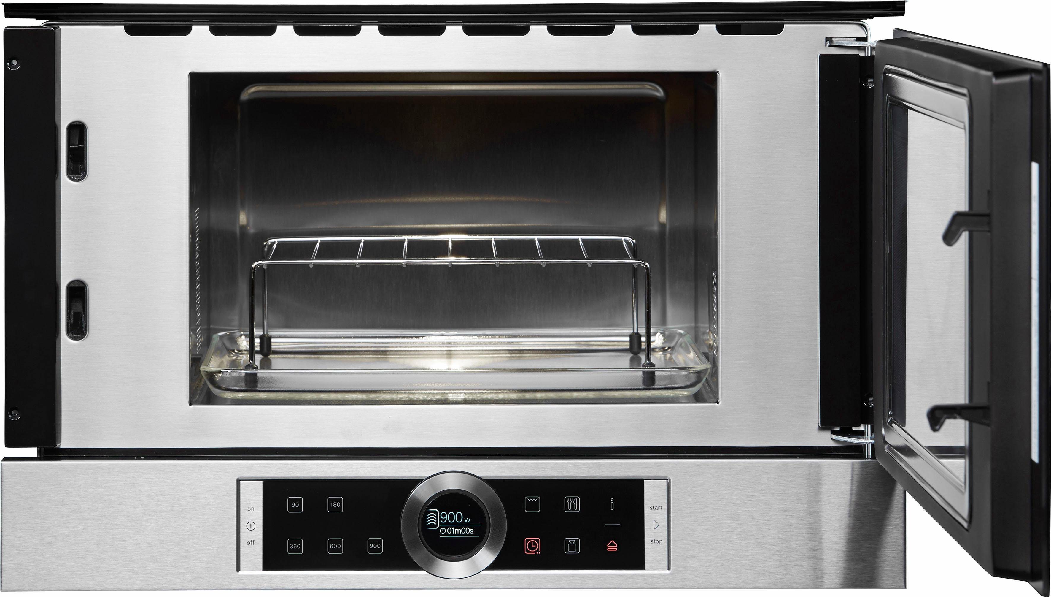 BOSCH Einbau-Mikrowelle BER634GS1, Grill, Mikrowelle, 21 l