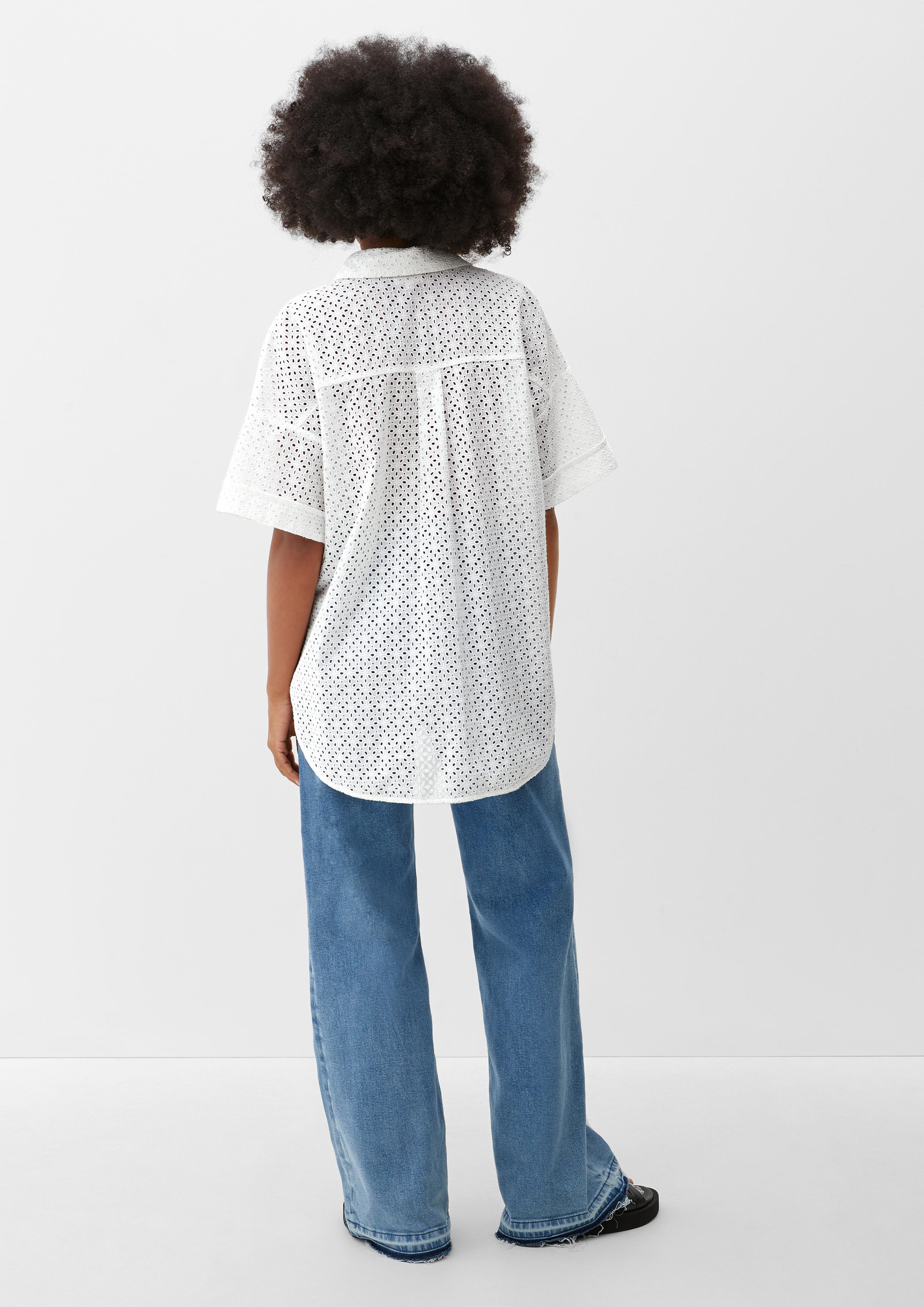 Bluse mit Lochmuster  2128390-01L4