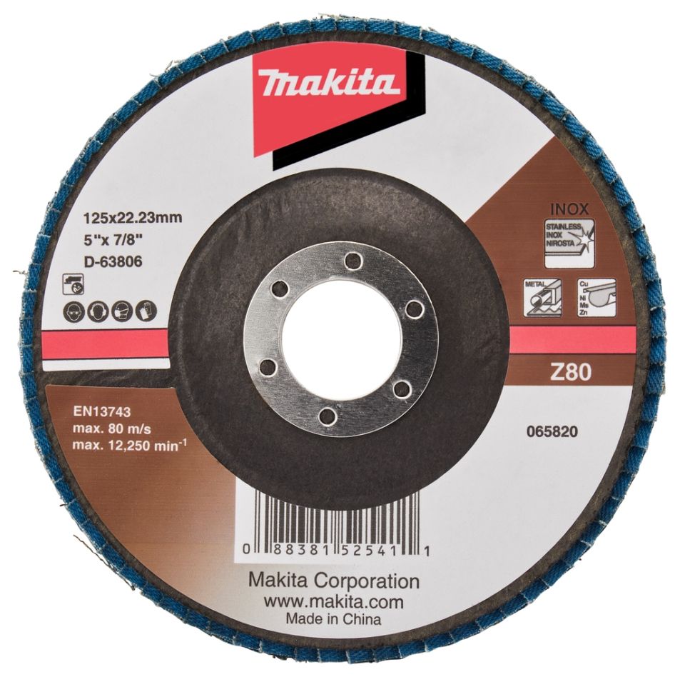 Makita Tilbehør D-63806-10 Lamskive 125mm Z80