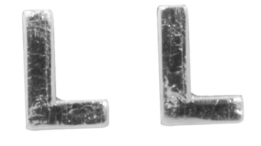 Rayher Wachsbuchstaben -L- silber 9mm 2Stück