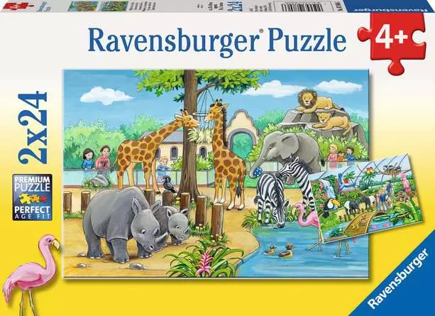 Kinderpuzzle ab 4 Jahren - Willkommen im Zoo - 24 Teile