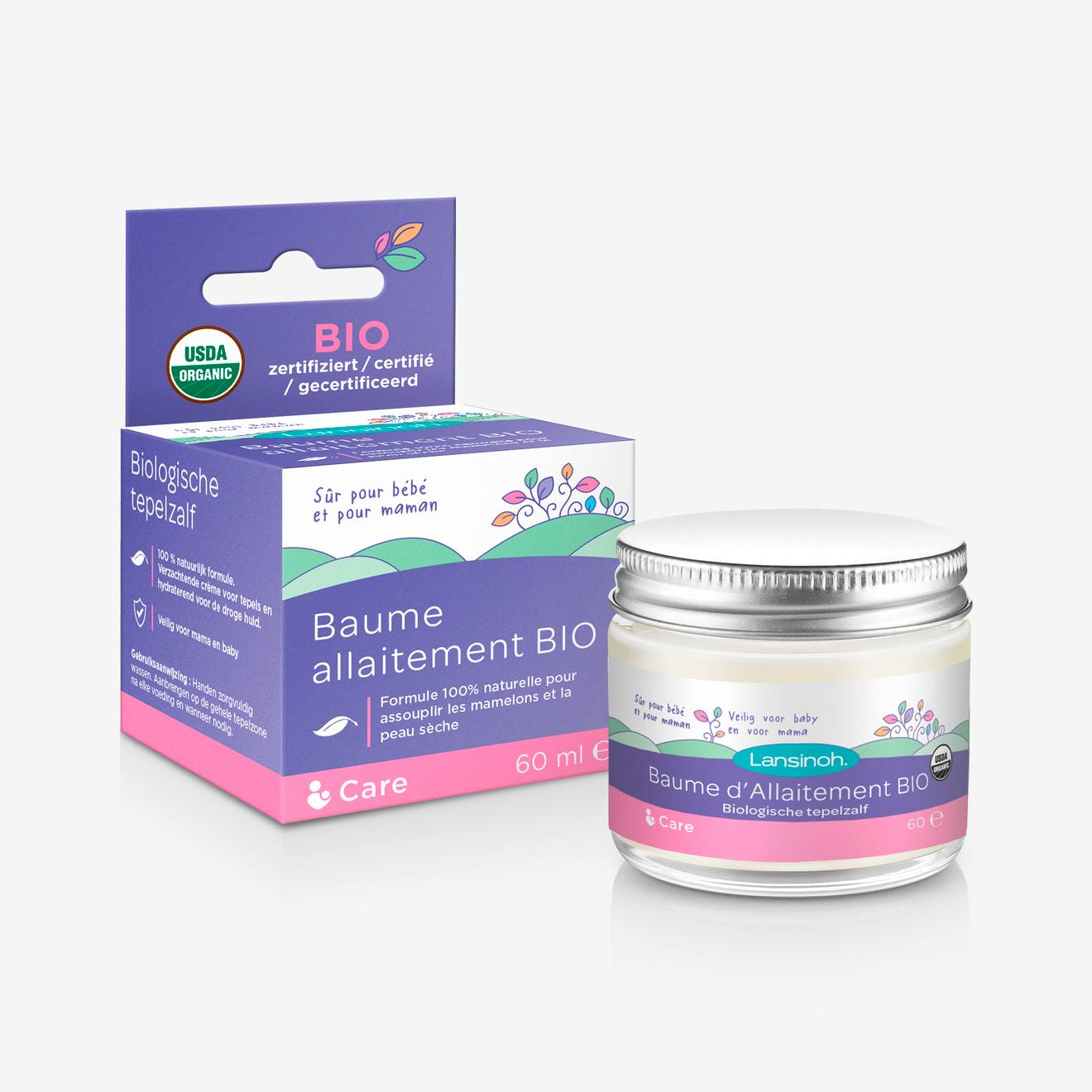 Baume d'allaitement bio 60 ml LANSINOH blanc
