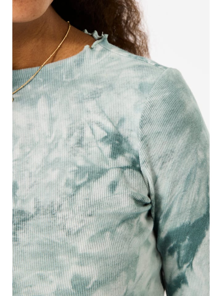 Garcia Langarmshirt mit Batikmuster in misty fields günstig kaufen