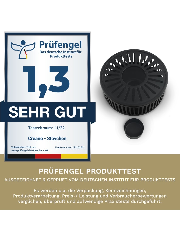 Creano Stövchen aus Edelstahl Typ 