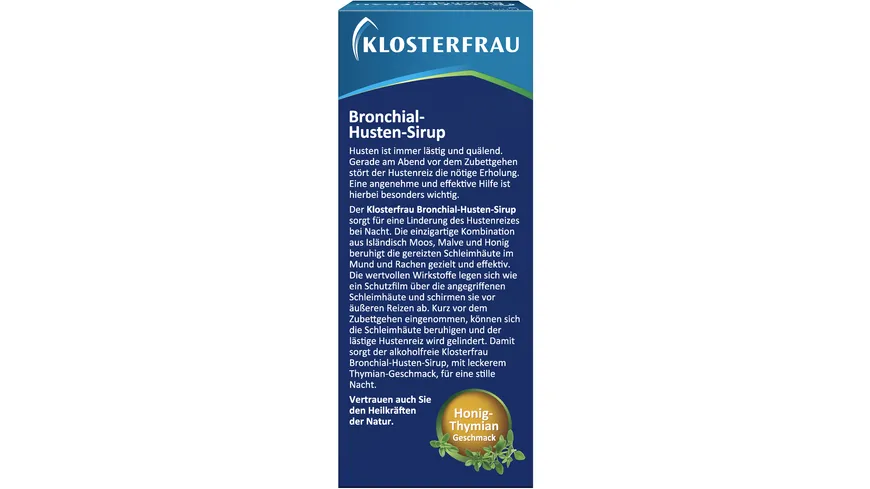 Klosterfrau Bronchial-Husten-Sirup 133 g