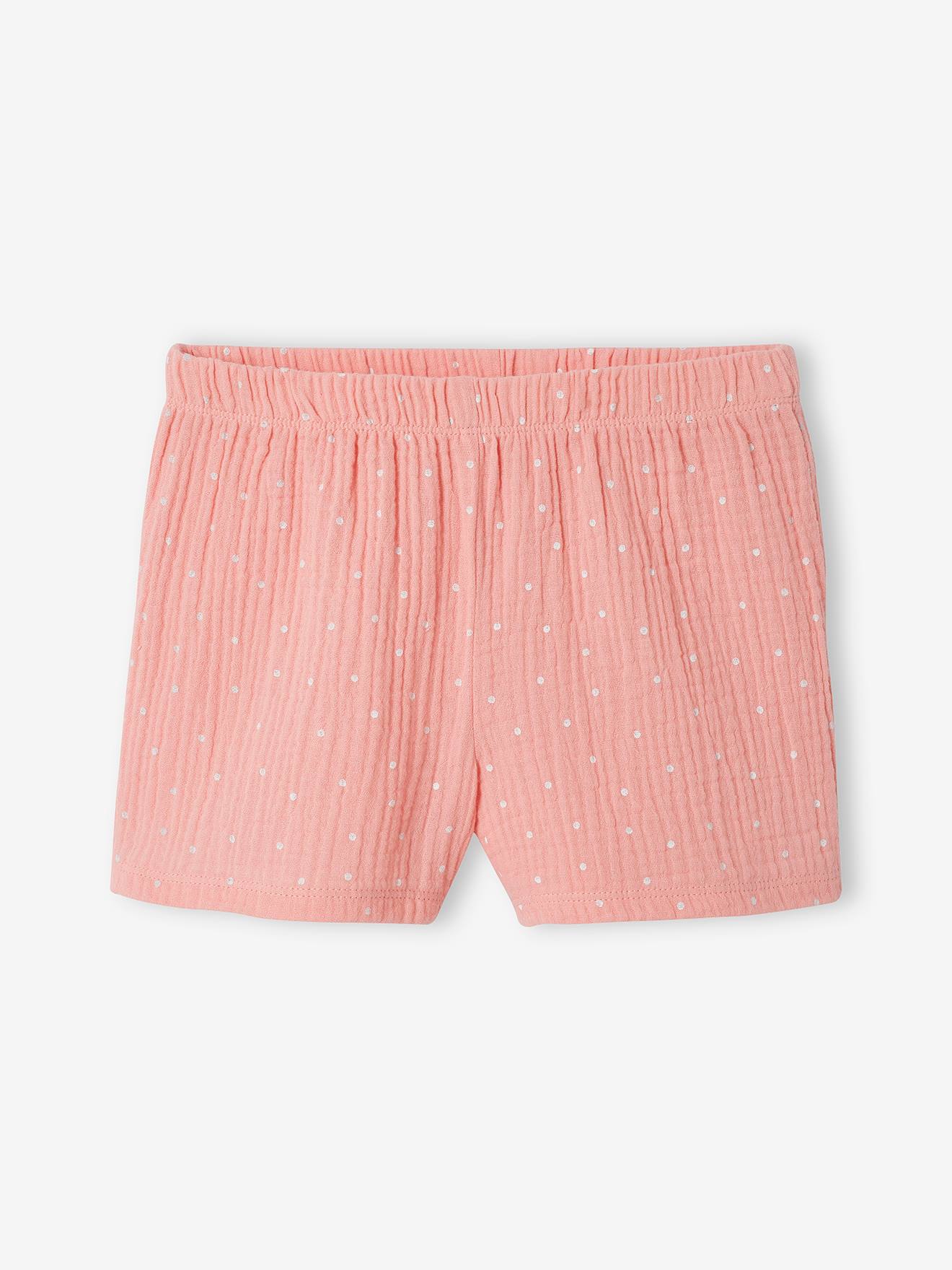 Vertbaudet Kurzer Mädchen Schlafanzug, Flamingo - rosa