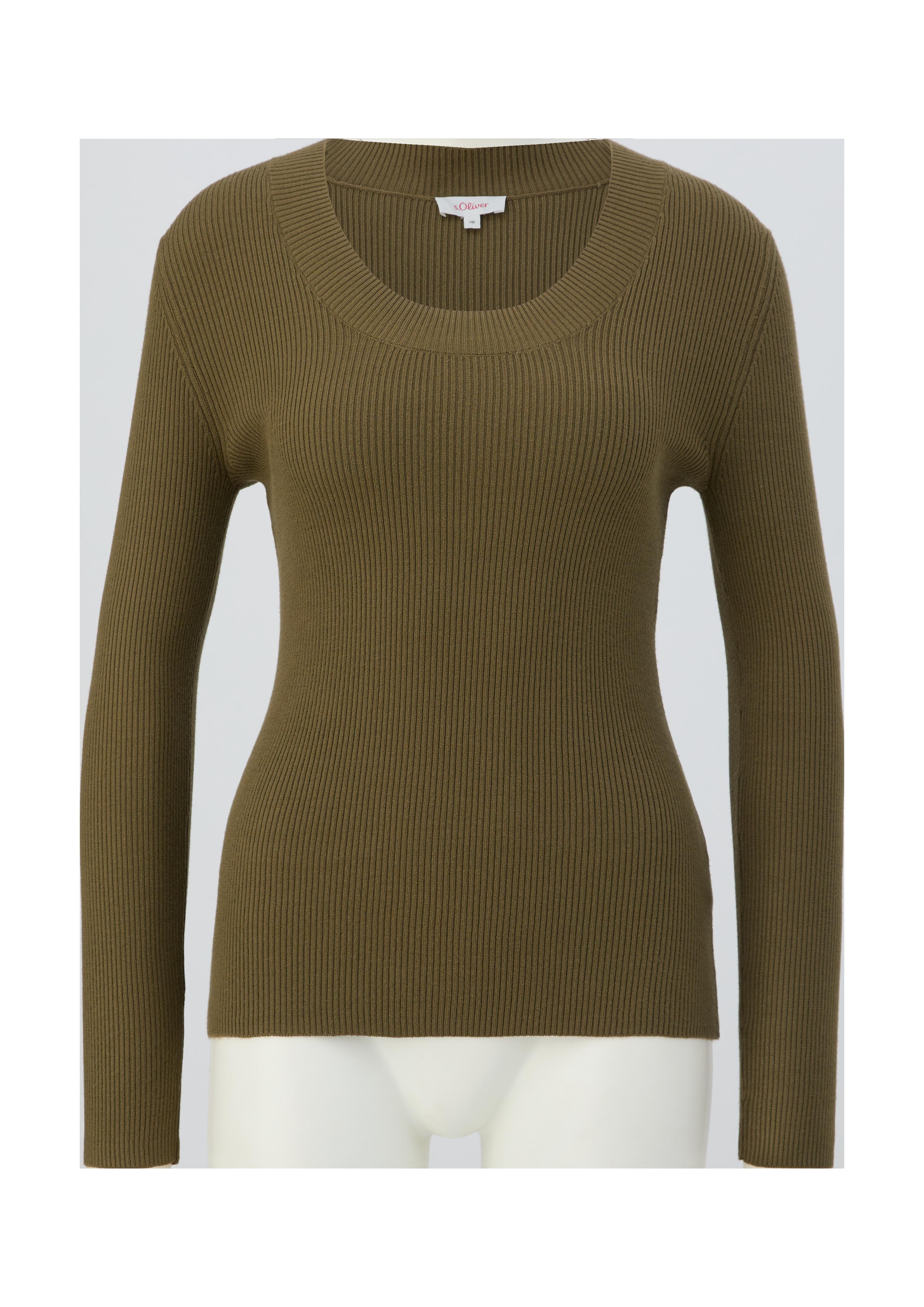 Strickpullover aus Viskosemix  2127036-77W9