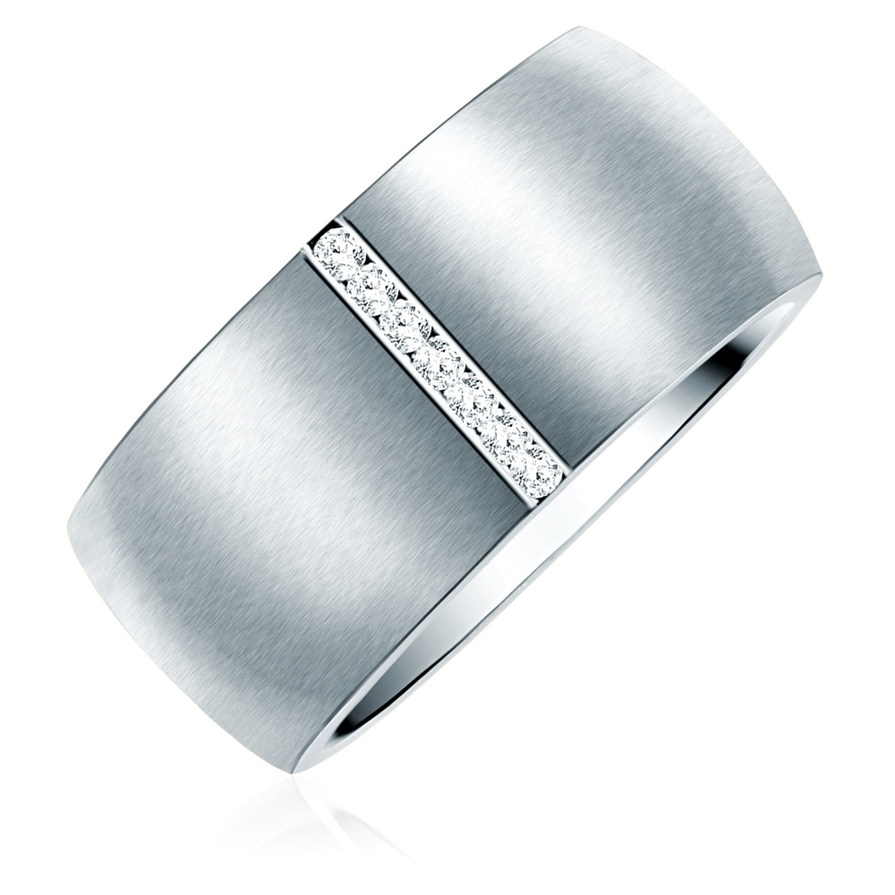 Rafaela Donata Bague de cristaux Swarovski Acier inoxydable Orné de cristaux Swarovski en Argent Bague