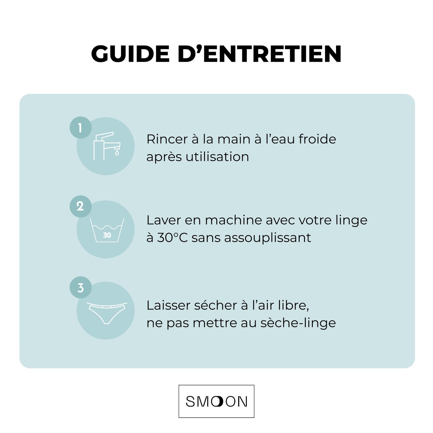 Smoon Lingerie Sømløse Menstruationstrusser til kraftig blødning