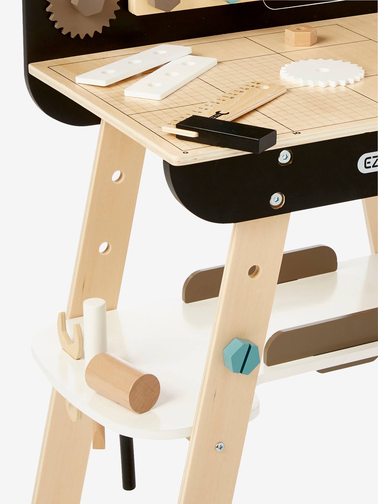 Etabli de bricolage en bois FSC® beige