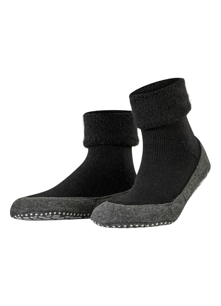 Falke Cosyshoe slipper in wool blend with anti-slip