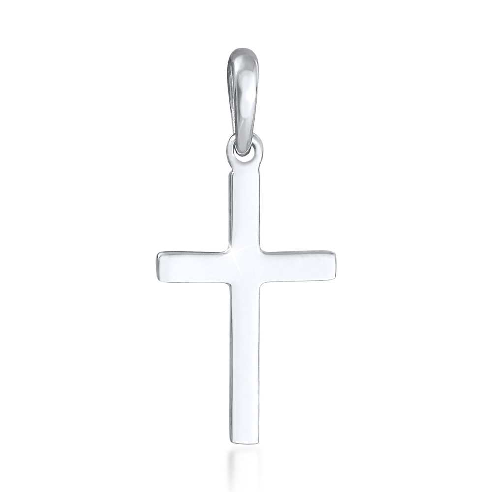 Elli Elli Pendentif Femmes pendentif croix minimaliste foi religion tendance en argent Pendentif