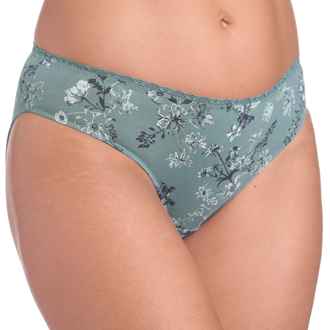 5 Damen Slips in verschiedenen Dessins
