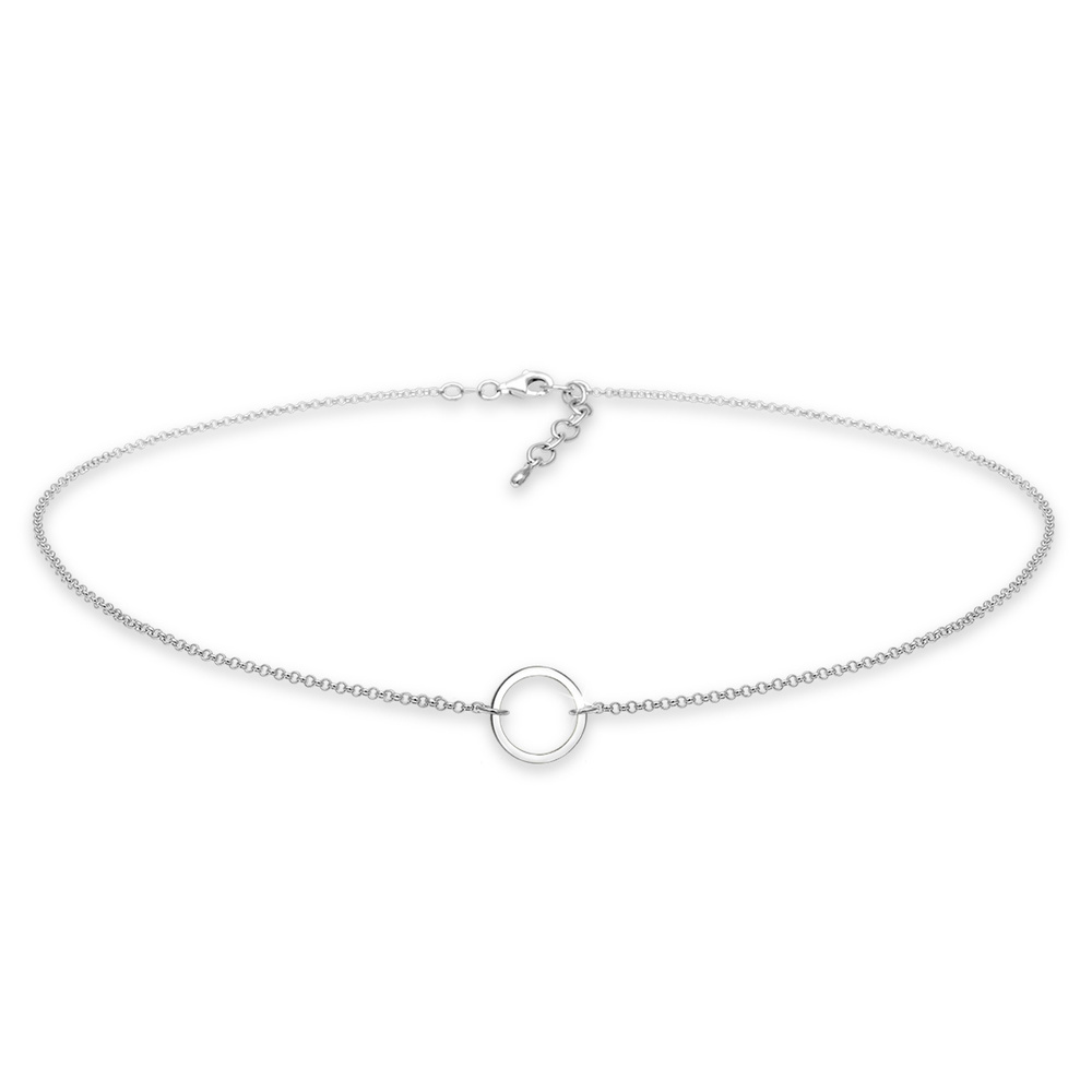 Elli Elli Collier Femmes Choker Cercle Tendance Géo en Argent Sterling 925 collier