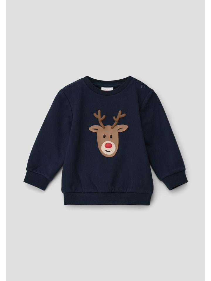 s.Oliver Sweatshirt langarm in Blau günstig kaufen 80