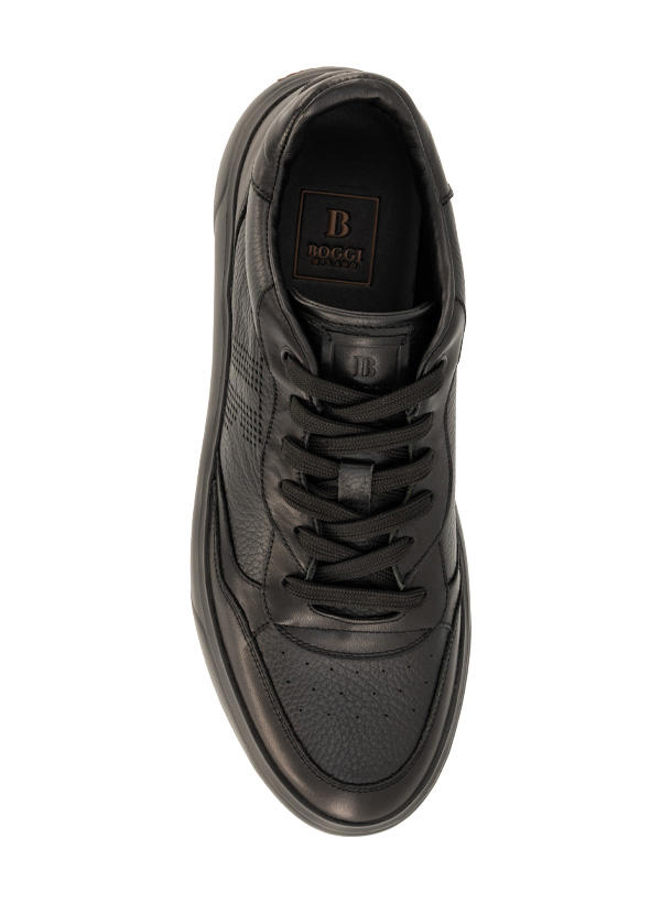 BOGGI MILANO, Sneaker, Leder, schwarz