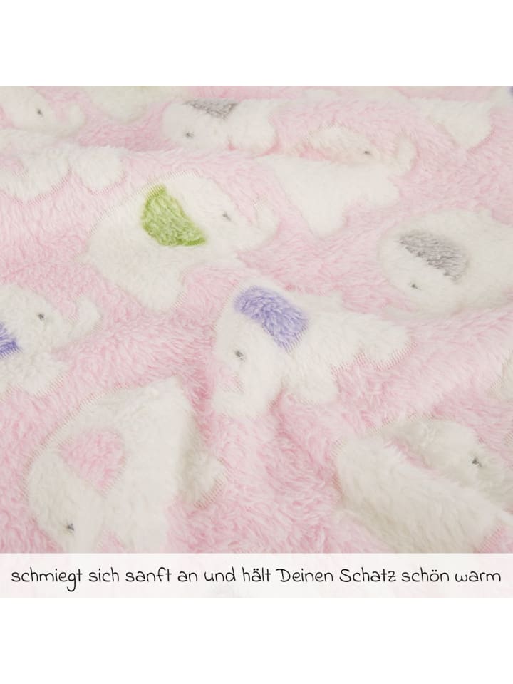 fillikid Babydecke 75 x 100 cm in Strickoptik aus Baumwolle günstig kaufen onesize