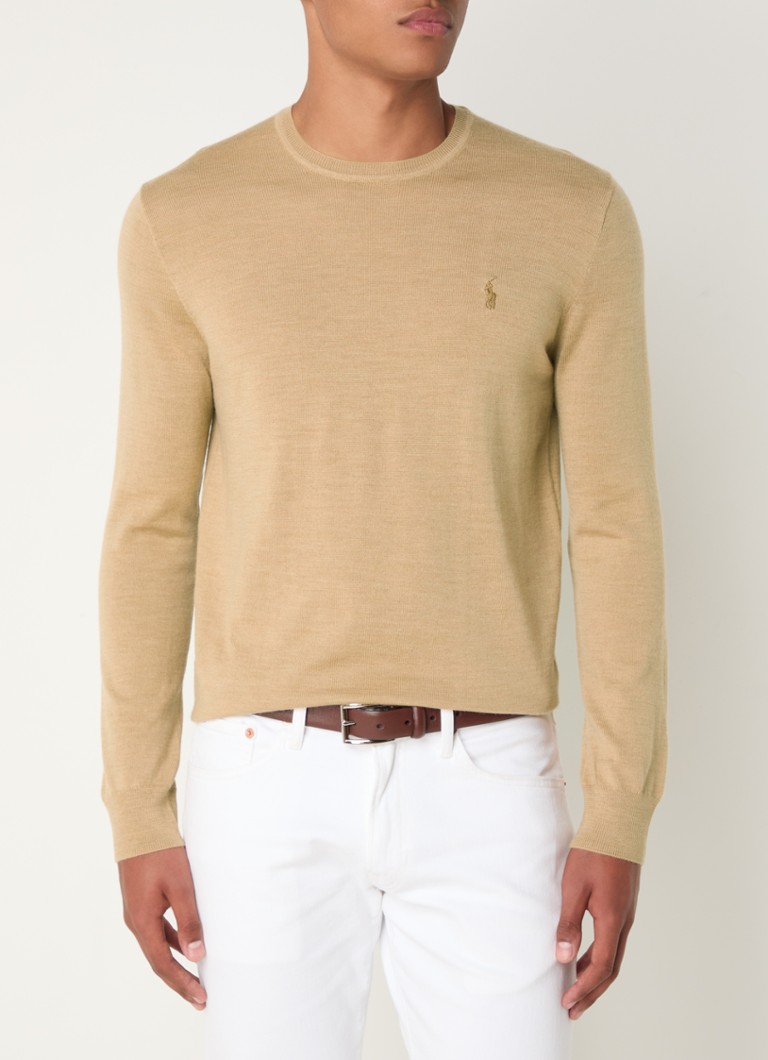 Ralph Lauren Fine-knit wool pullover with logo