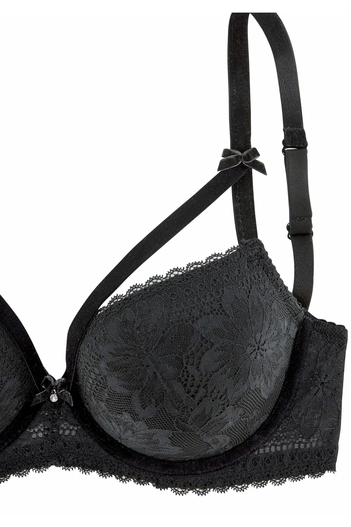 PETITE FLEUR GOLD  BH - Schwarz - Unifarben