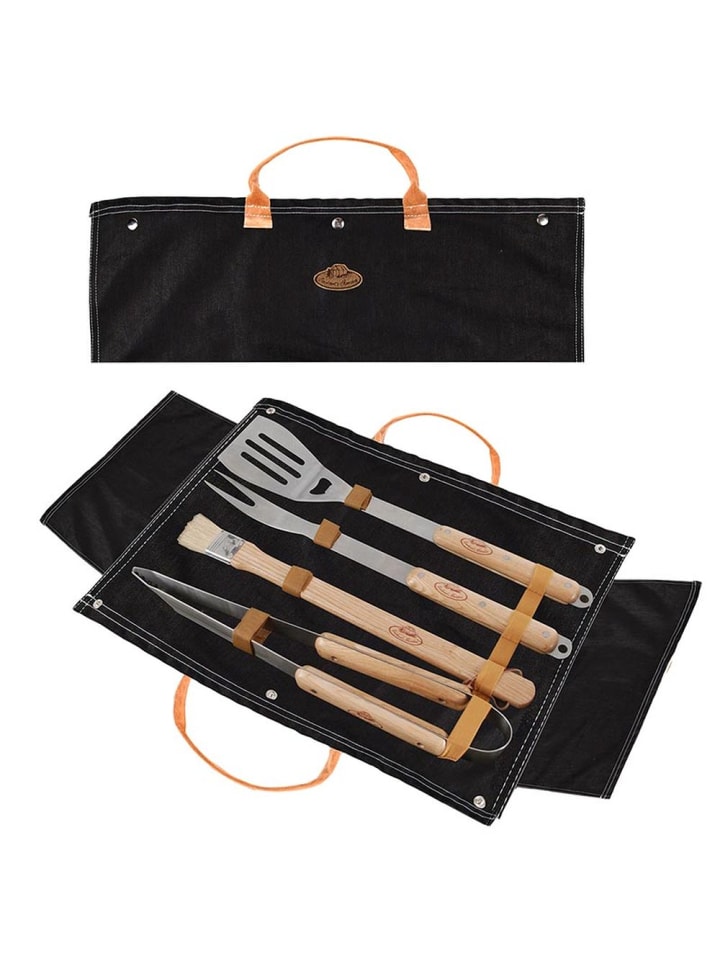 Rivanto Grillbesteck-Set in Braun | blau günstig kaufen onesize