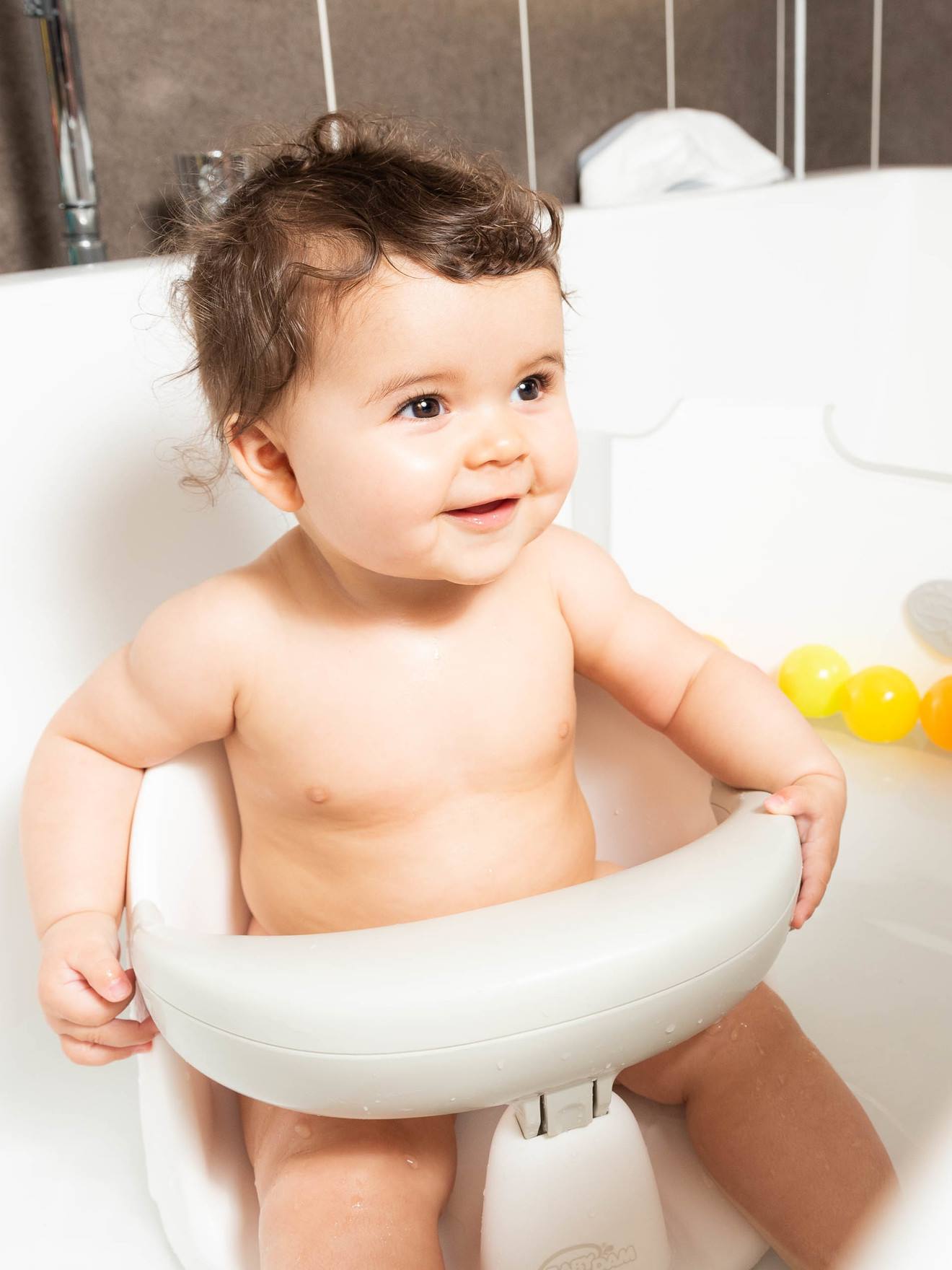 Siège rotatif pour le bain BABYDAM Orbital blanc