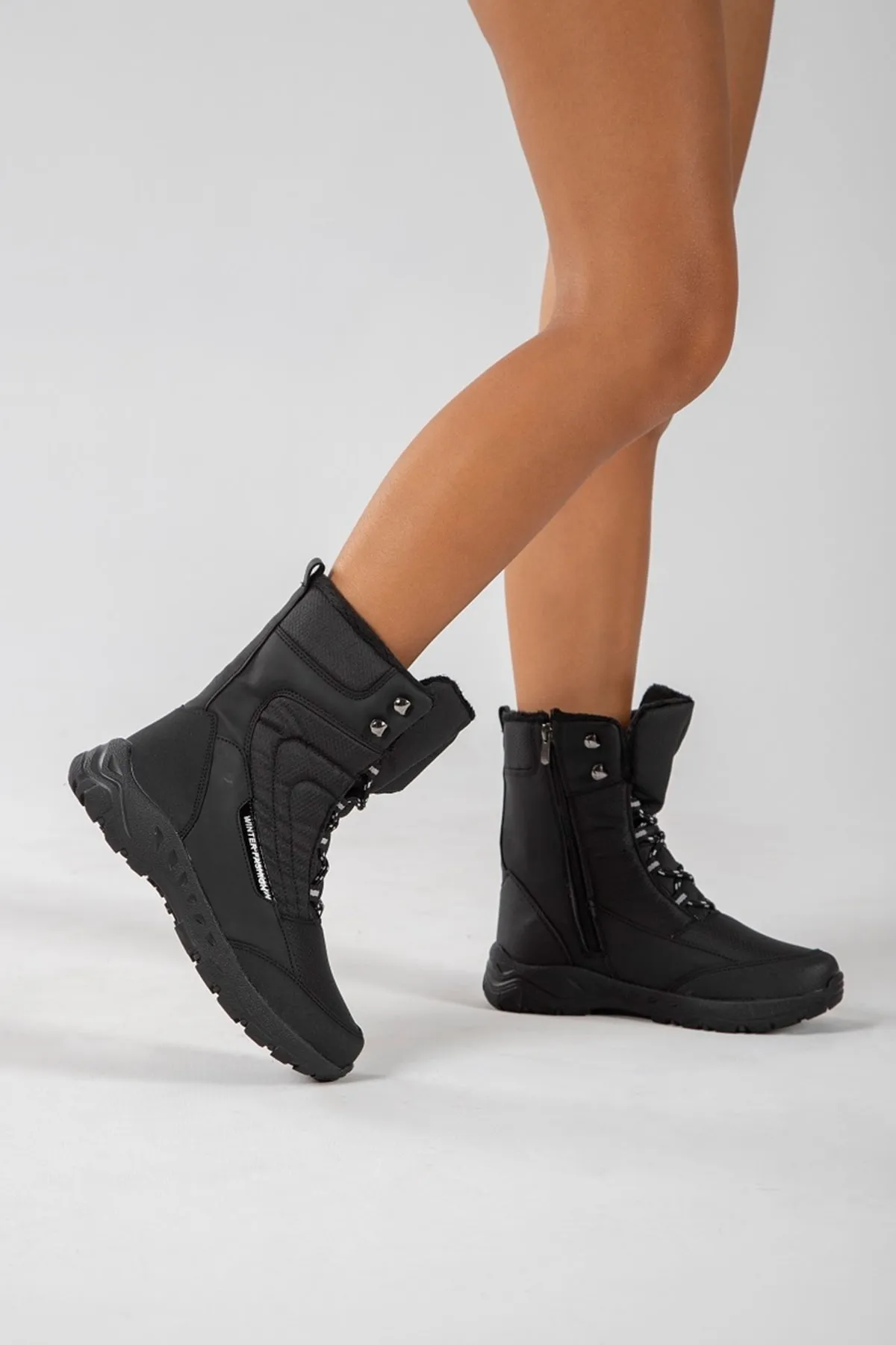Luvi  Thor Schwarze Damen-Schneestiefel