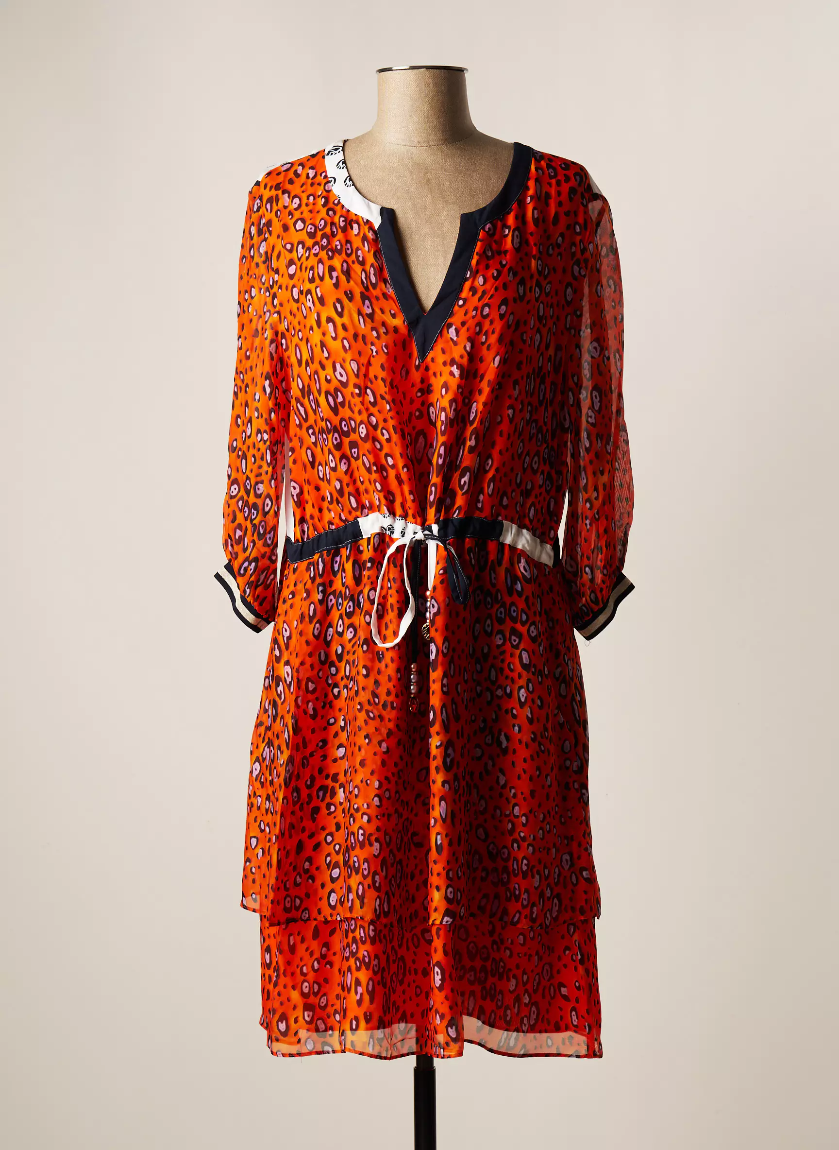 Sportalm Robes Mi Longues Femme couleur orange
