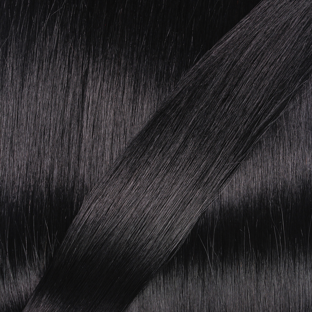 hair2heart Extensions à chaud bonding cheveux naturels #1 Noir 0.5g extensions