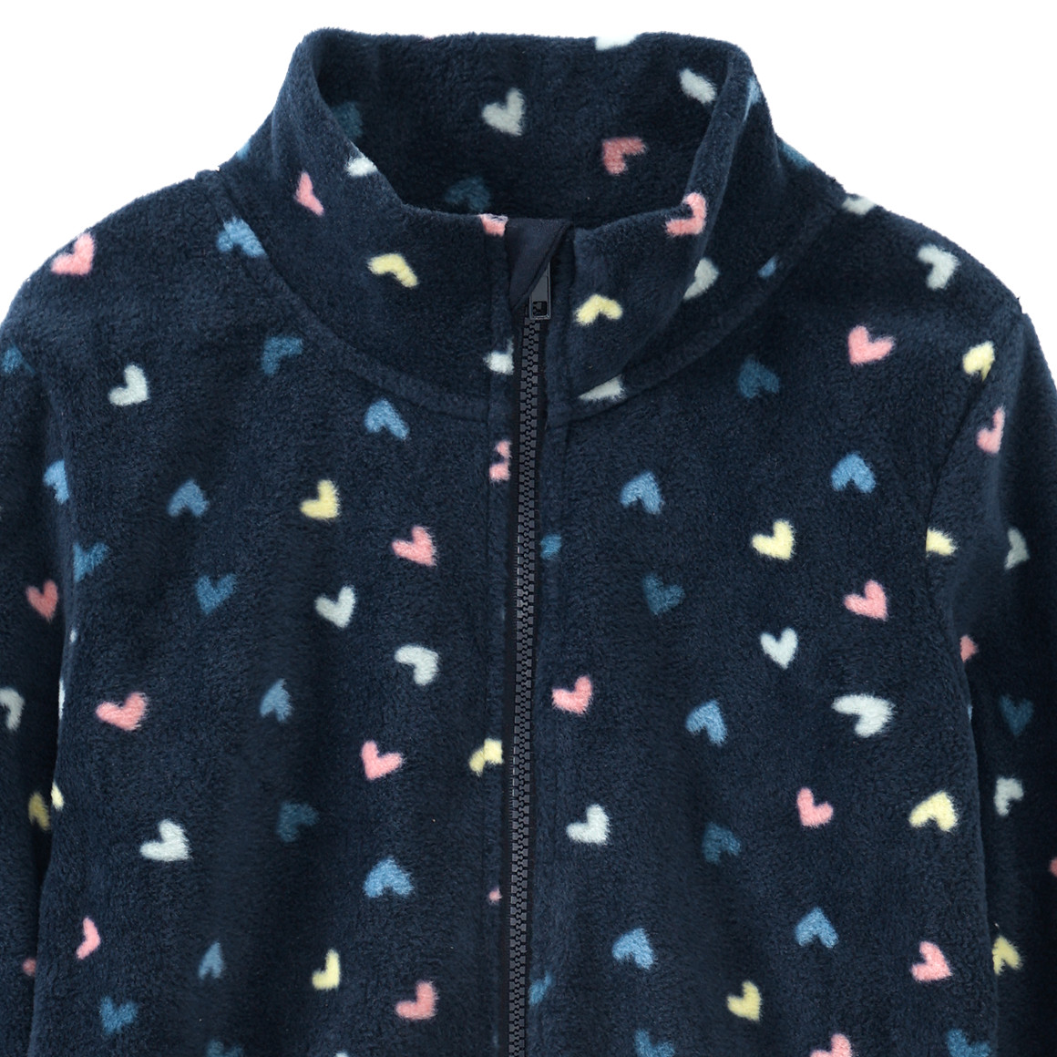 Mädchen Fleecejacke mit Stehkragen