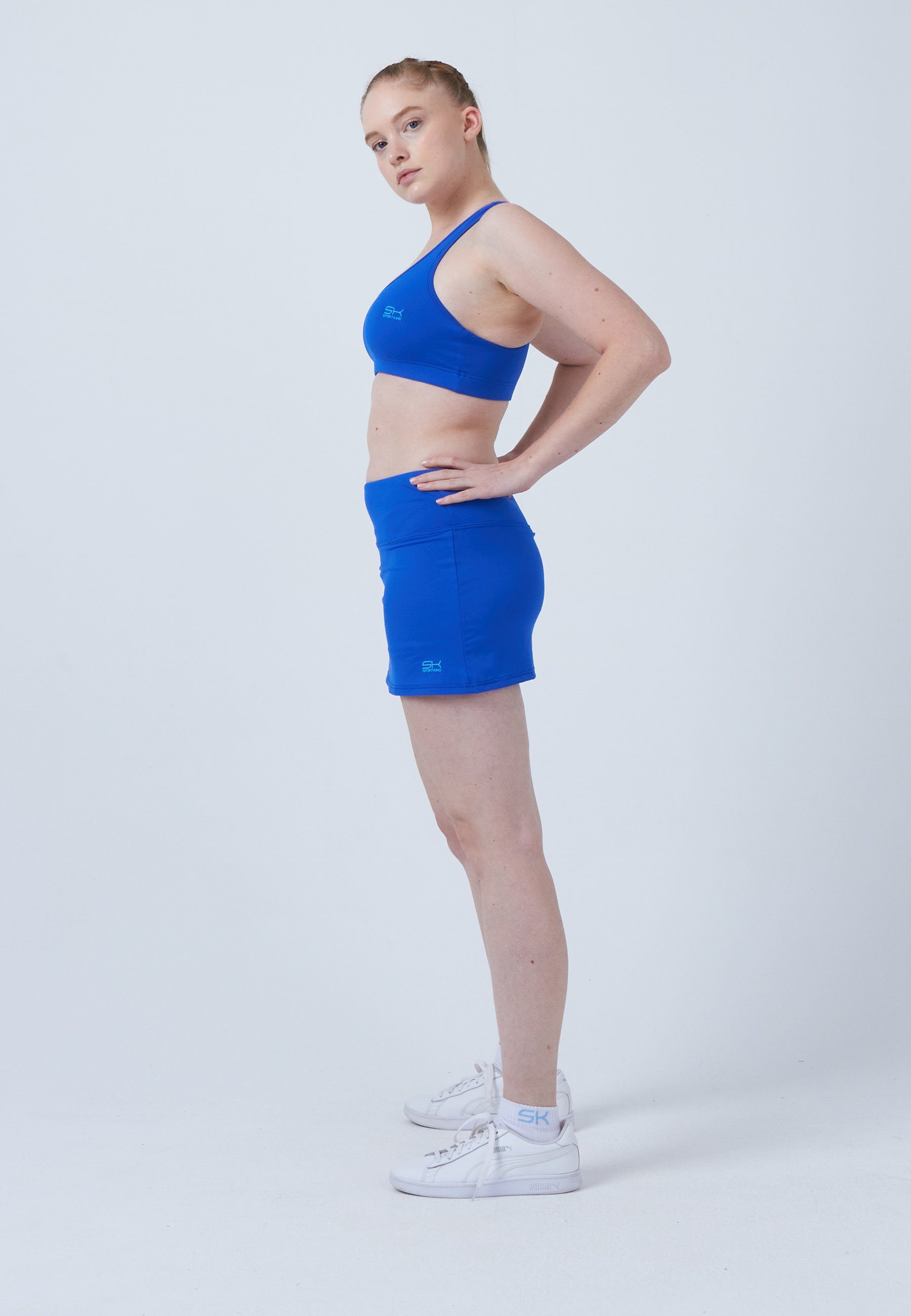 SPORTKIND Tennisrock Basic Tennis Skort Mädchen & Damen kobaltblau