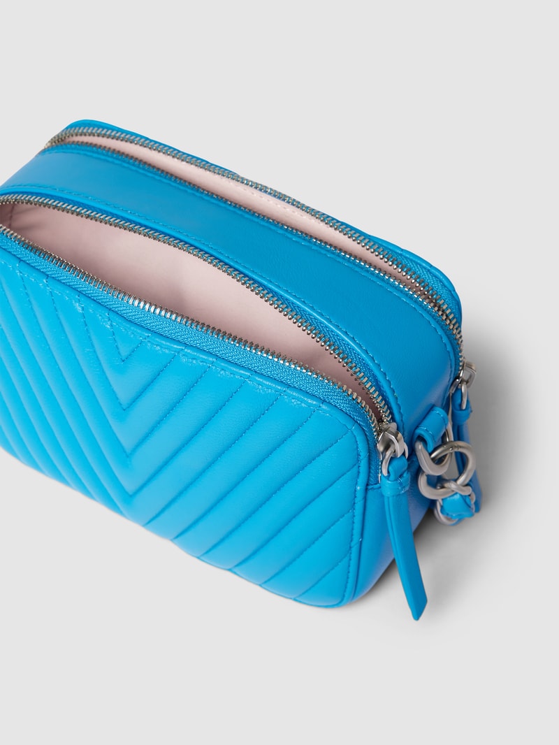 Umhängetasche mit Ziernähten Modell 'ELLA' in royalblau