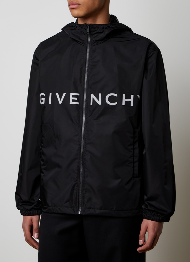 Givenchy Windbreaker with logo print and side pockets