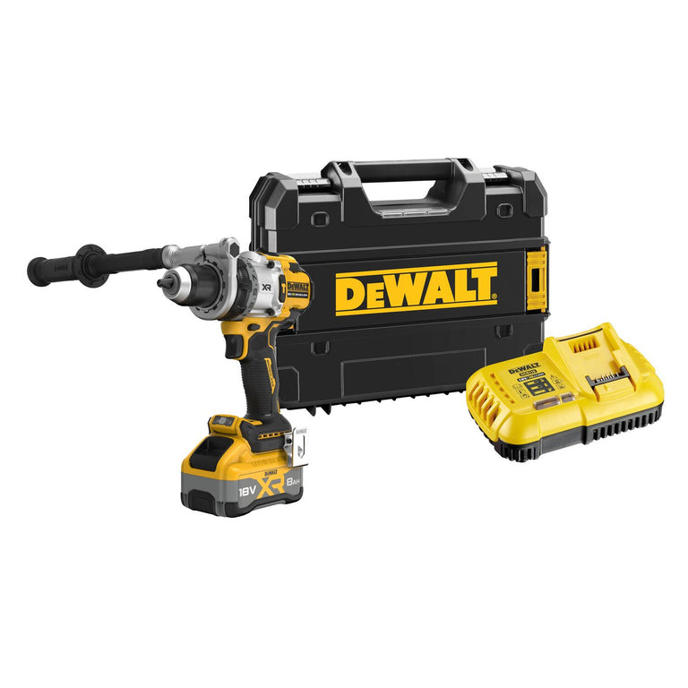 DeWalt DCD1007NT-XJ Mașină de găurit cu impact și șurubelniță premium de 18 V XR cu 3 viteze, fără baterie și încărcător în pachet TSTAK