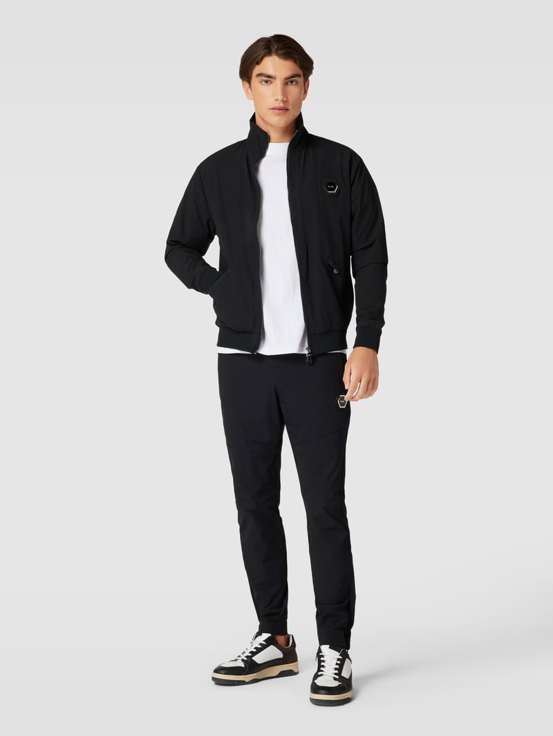 Sweatpants mit Eingrifftaschen Modell 'Luois' in schwarz