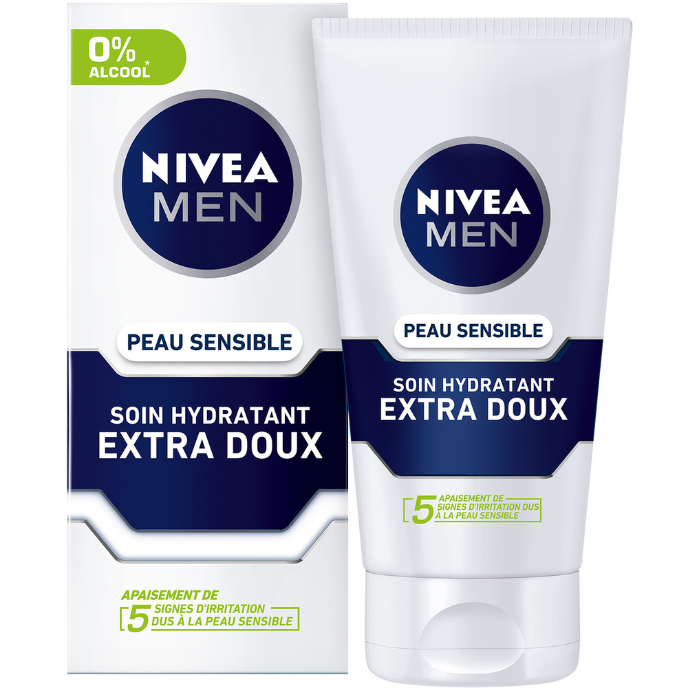 nivea SENSITIVE - Soin hydratant 24H 0% Alcool Camomille Crème soin visage homme