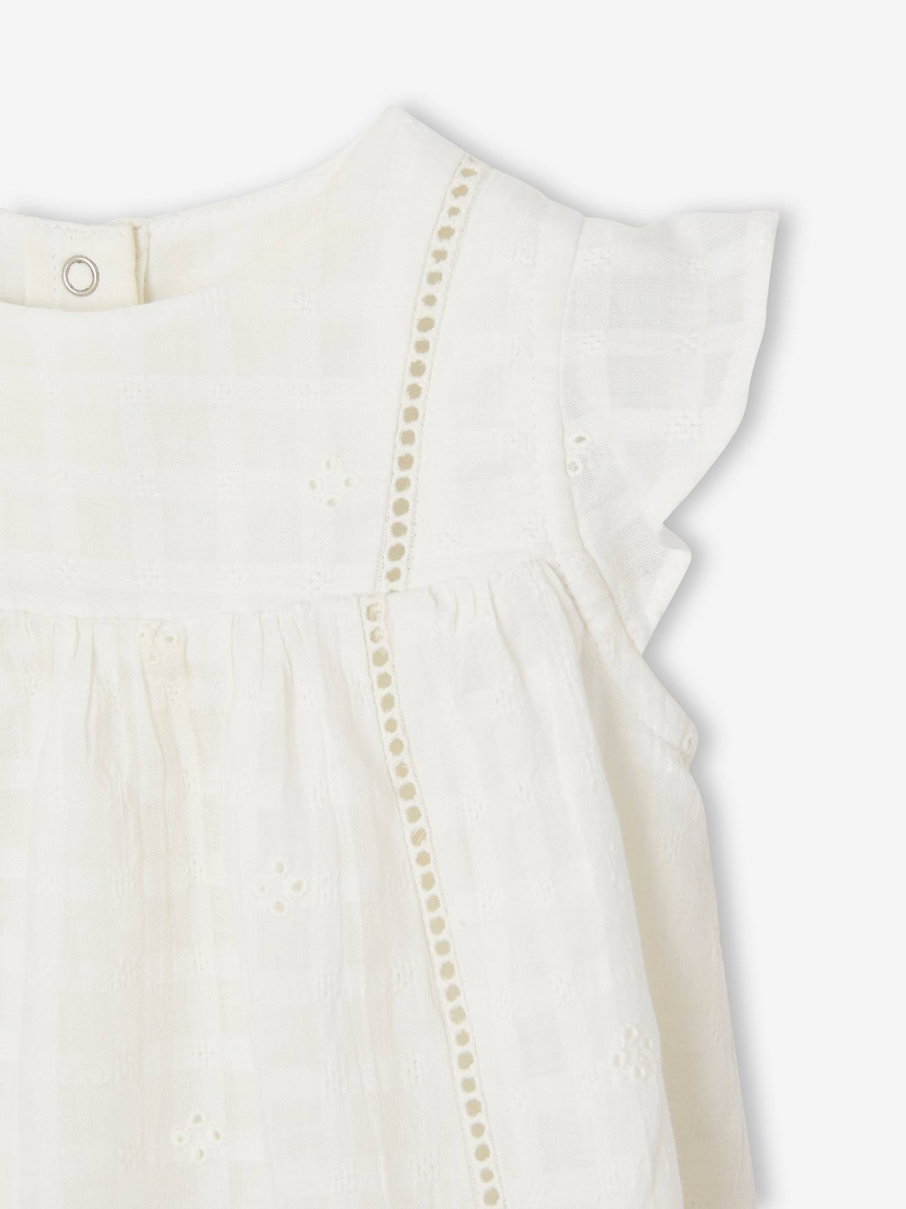 Vertbaudet Mädchen Baby-Set: Kleid & Shorts - rosa
