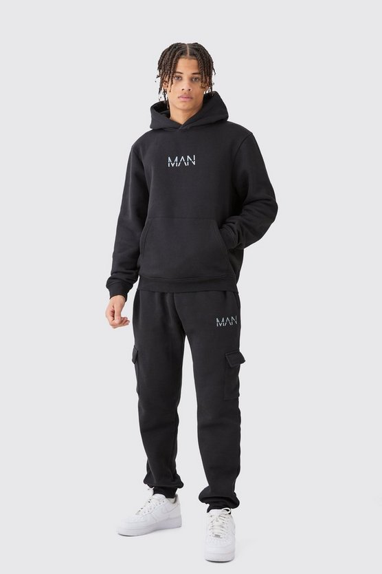 Man Cargo-Trainingsanzug mit Kapuze