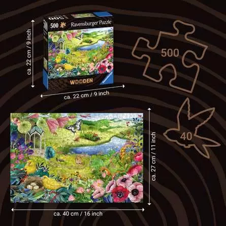 Puzzle 500 Teile - Wilder Garten