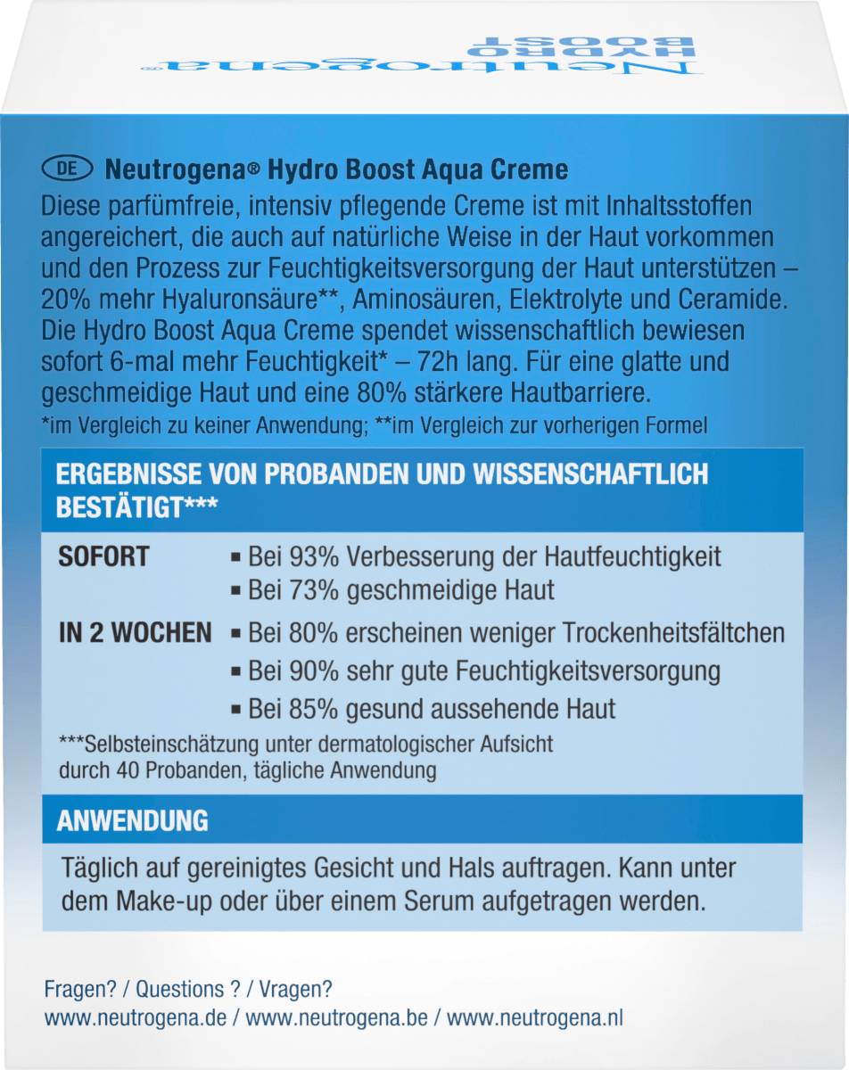 Gesichtscreme Hydro Boost Aqua, 50 ml