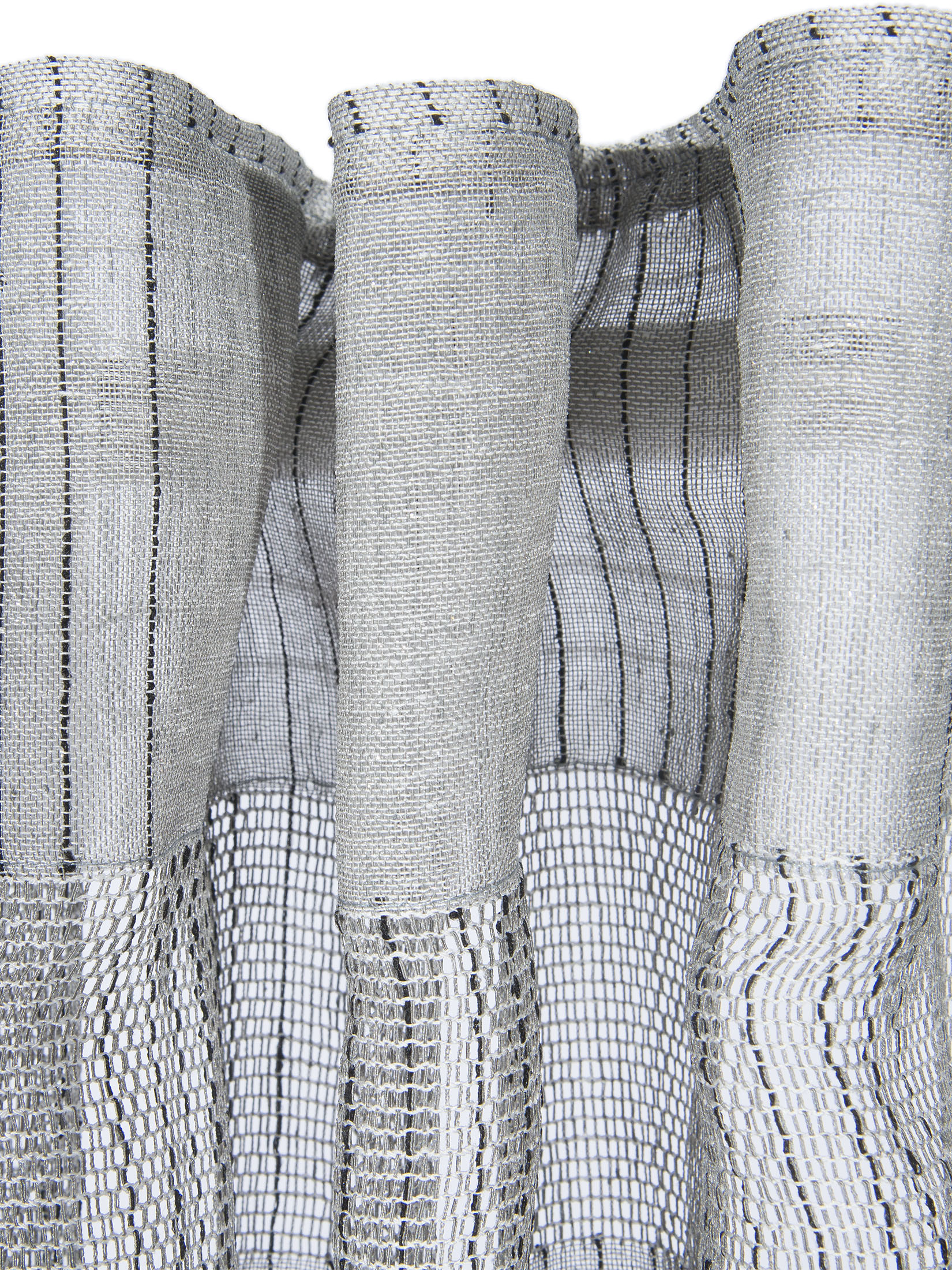 Jonna Vorhang mit Gardinenband, Kiesel