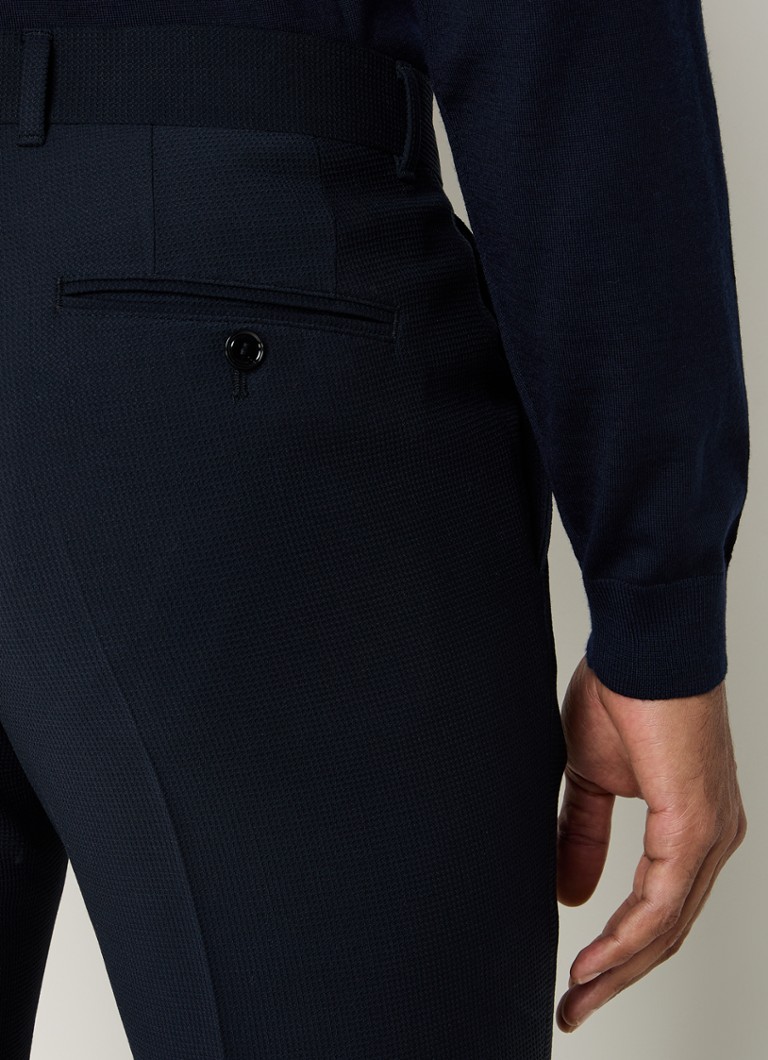 HUGO BOSS C-Genius tapered fit trousers in wool blend with side pockets