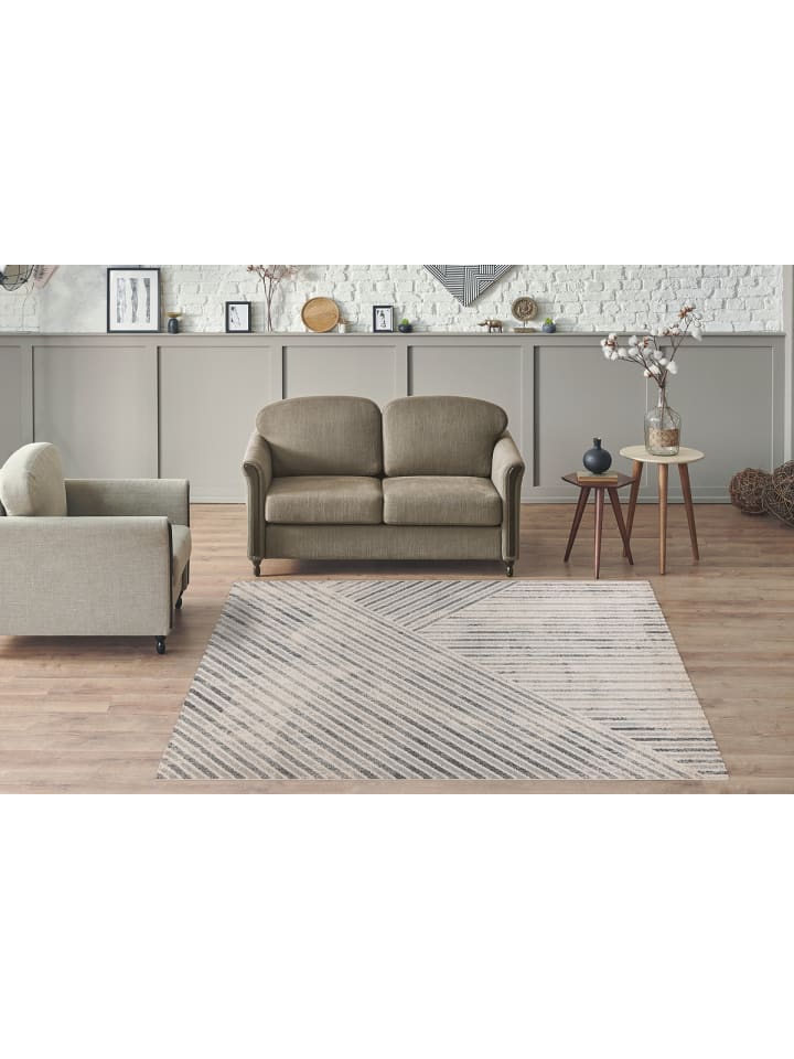 Kayoom Teppich Gwenneth in Beige / Grau günstig kaufen