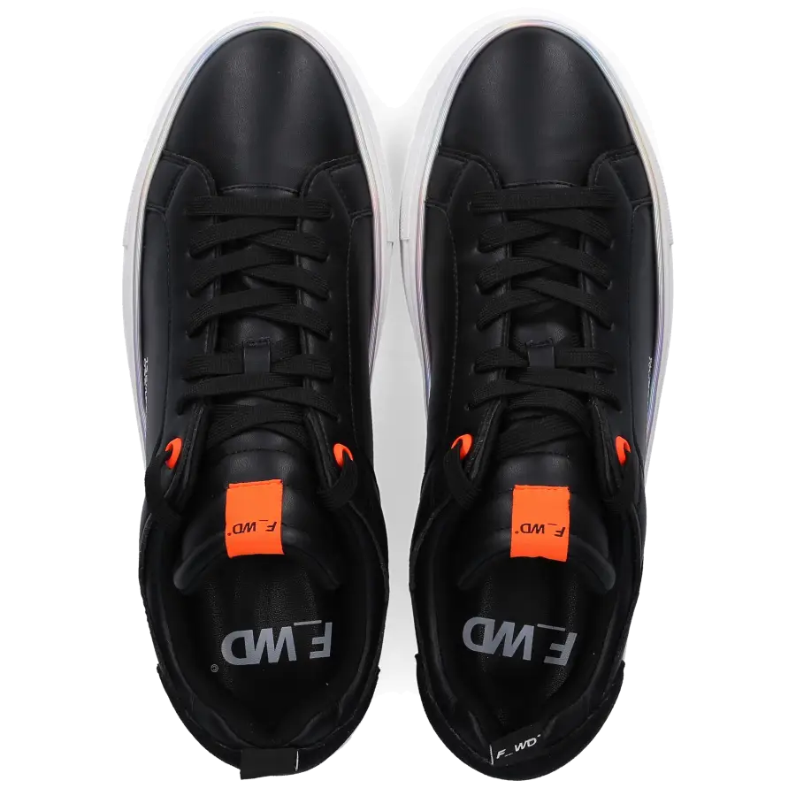 F_WD - Sneaker low XP1_SHEM X Eco Nappaleder Logo schwarz - schwarz